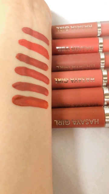 [12PCS] LIPCREAM NUDE HASAYA GIRL VELVET MATTE  H6066