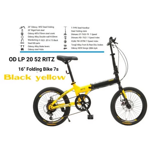 SEPEDA LIPAT 16&quot; FOLDING BIKE ODESSY RITZ 1652