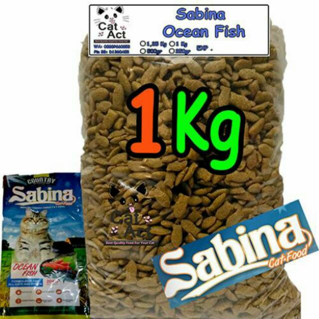 Promo Makanan Kucing Sabina Cat Food Repack 1 Kg Shopee Indonesia