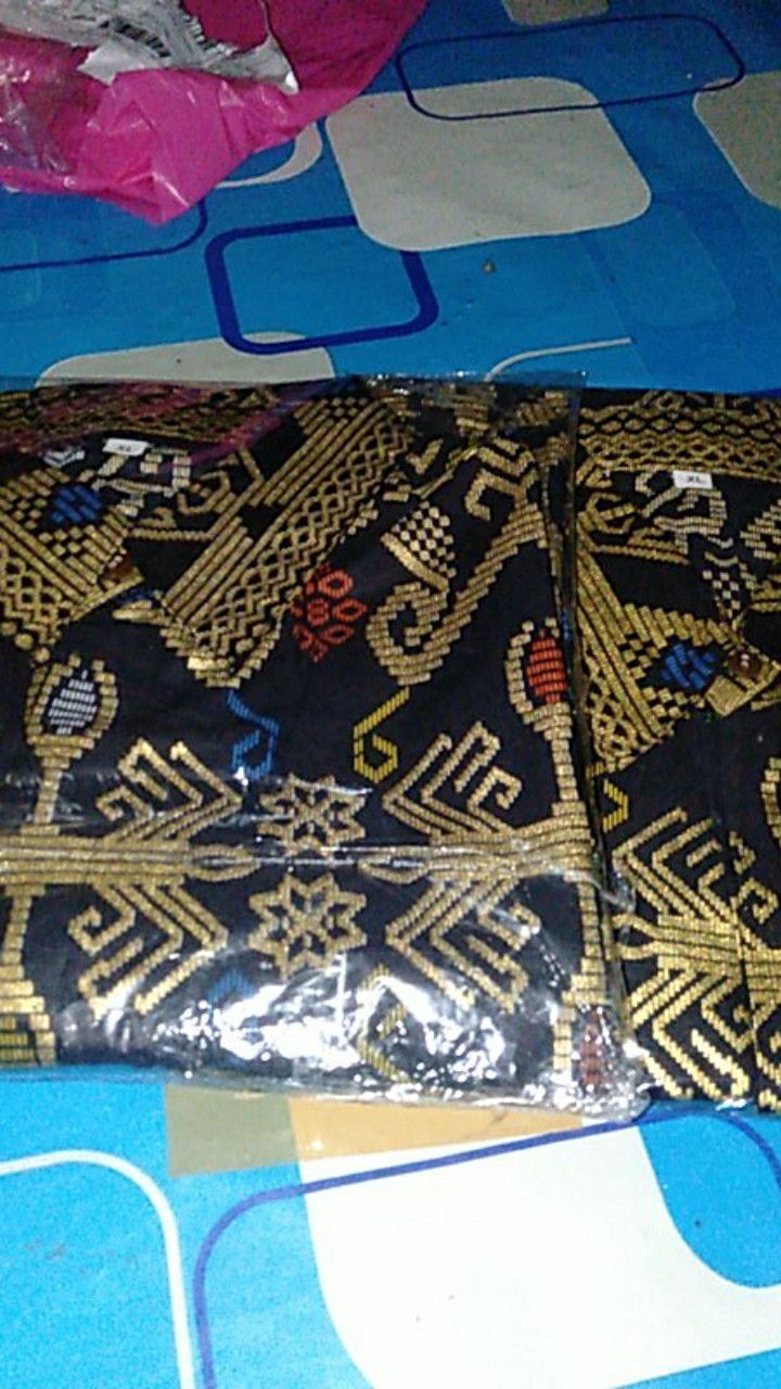 Bg - Batik Couple Keluarga Family Ramadhani Rafa Maura Couple - Sania Ruffle Batik Couple Ori Ndoro