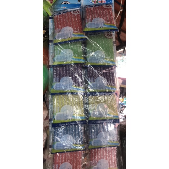 spon busa cuci piring warna kasar /pcs