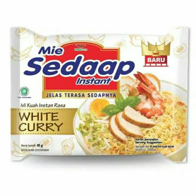 

Sedap mie white curry