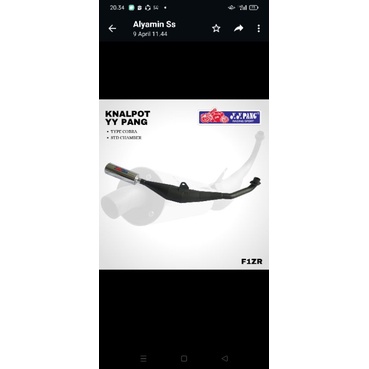 Knalpot Yypang YY pang force1 Fiz R Original Malaysia