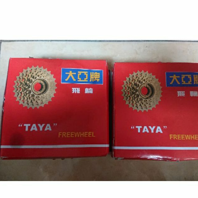 sprocket freewheel gear gir tumpuk sepeda 9 speed drat ulir 13-32t taya