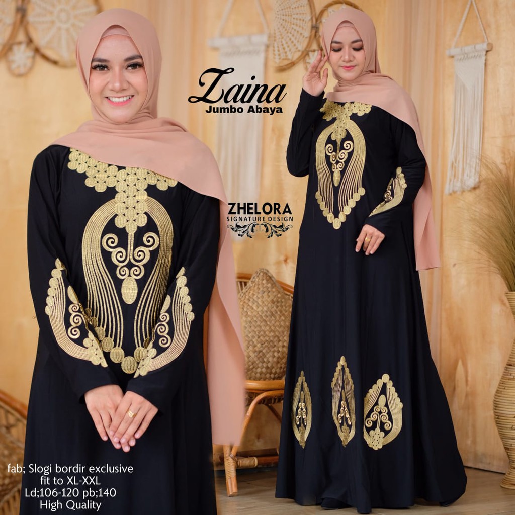 Dress Muslim Gamis | Zaina Jumbo Dress By Zhelora