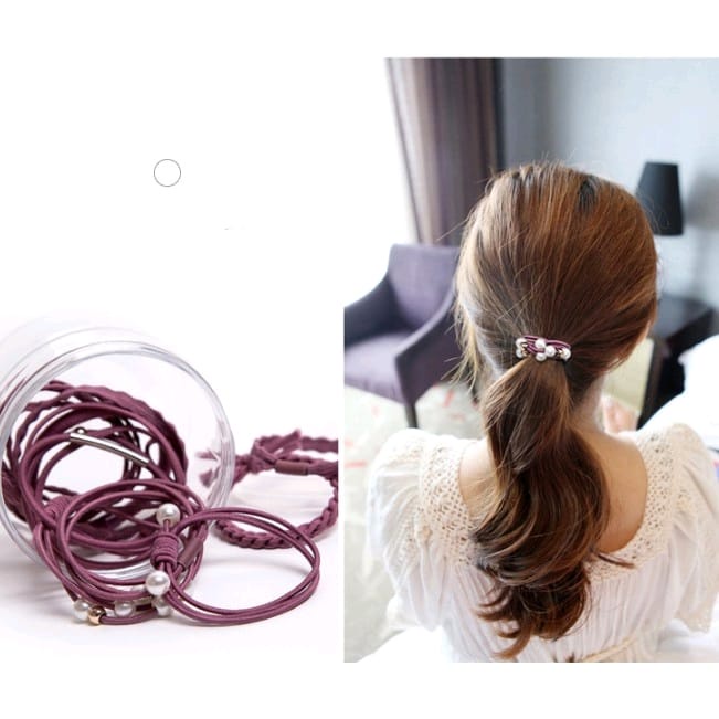 ( GS ) IKAT RAMBUT BAHAN KARET STYLE KOREA  ISI 12 PCS