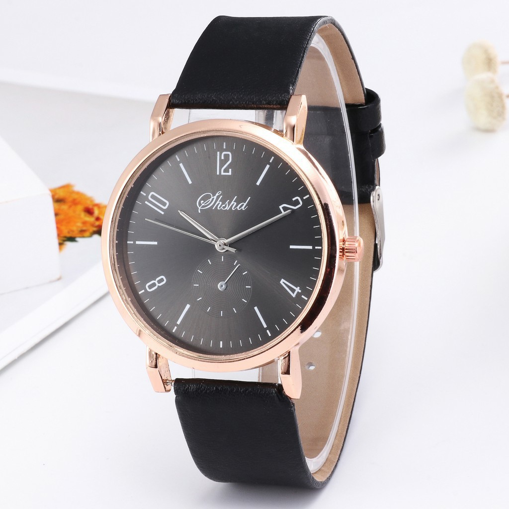 JT110 - JAM TANGAN SHSHD TALI PU MURAH BATAM IMPORT FASHION WANITA CEWEK