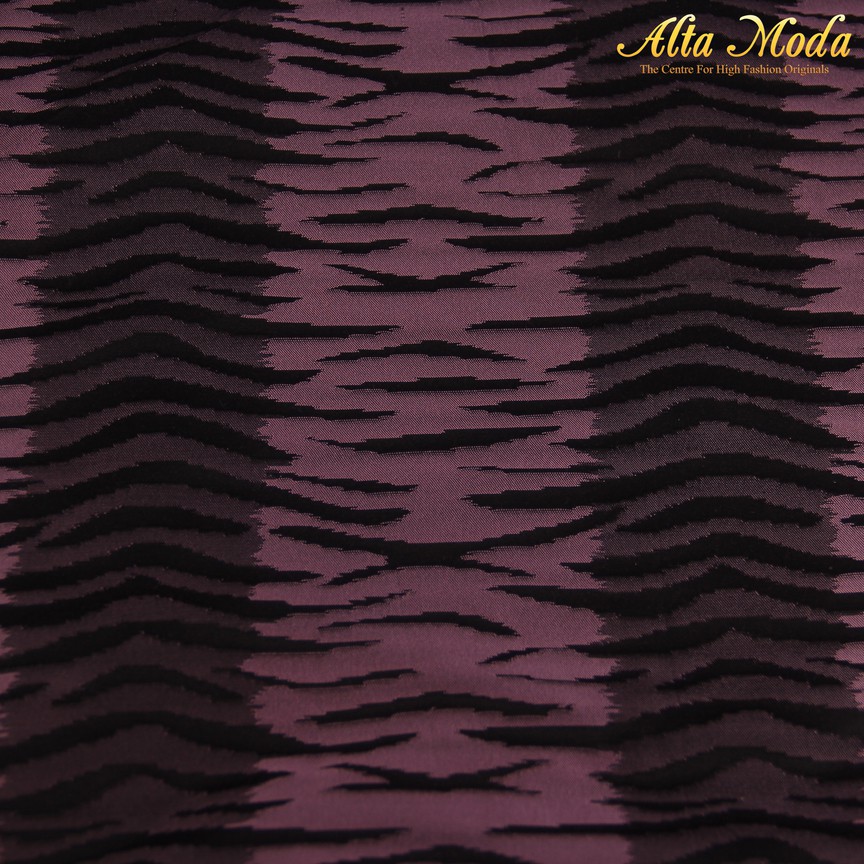 

Alta Moda Jacquard Zebra Pattern Black And Purple (1M)