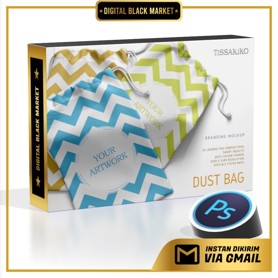 Dust Bag Mockup - Photoshop