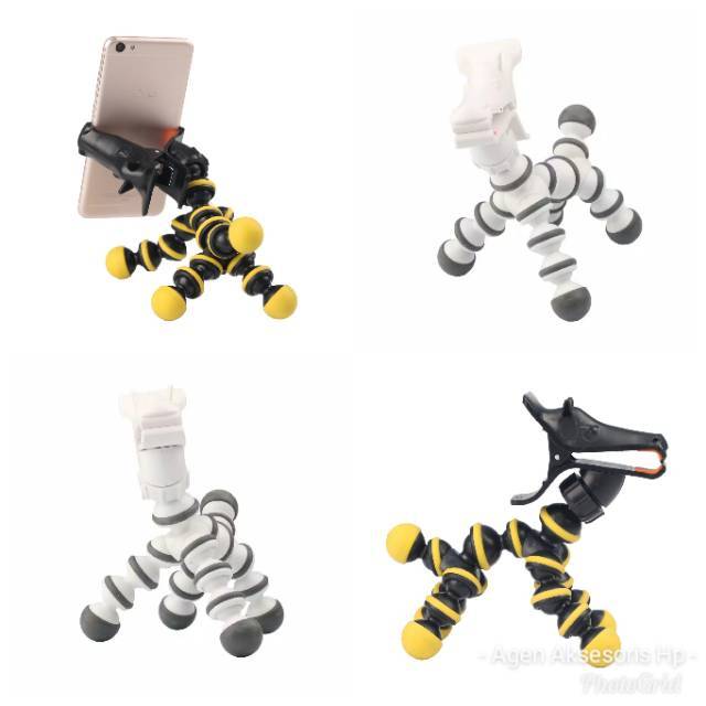 Pony Car Desktop Phone Tripod Phone Holder Flexible Tripod Kuda Poni Dudukan Hp 4 Kaki 360 Derajat