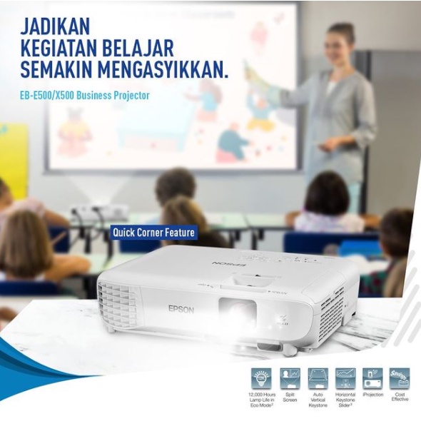 PROYEKTOR EPSON EB-X500 EBX500 EB X500 PENGGANTI EB X400 EBX400 EB-X400 XGA 3600