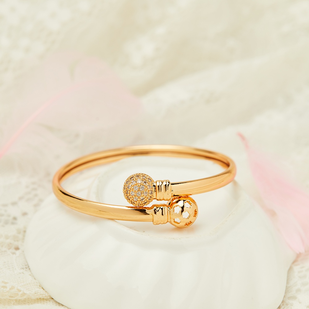 Gelang Wanita Lapis Emas 18k Model Rose Gold Gelang golong Korea