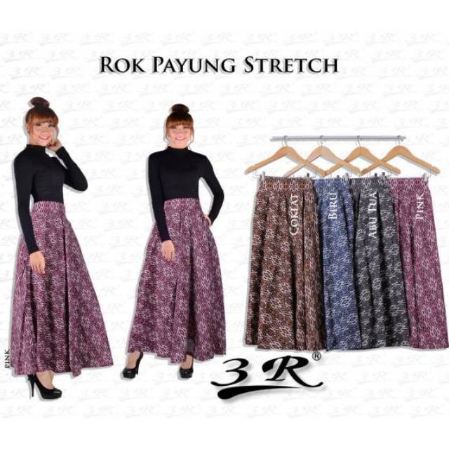 Rok Payung Motif