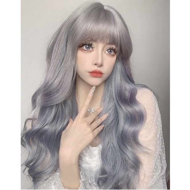 T343F full wig korean layer wave curl 75 cm