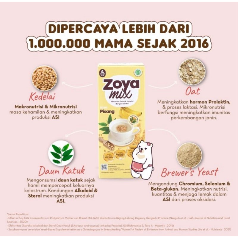 MamaBear Zoya Mix - Sereal Kedelai Demgan Daun Katuk Pelancar ASI (Booster ASI)