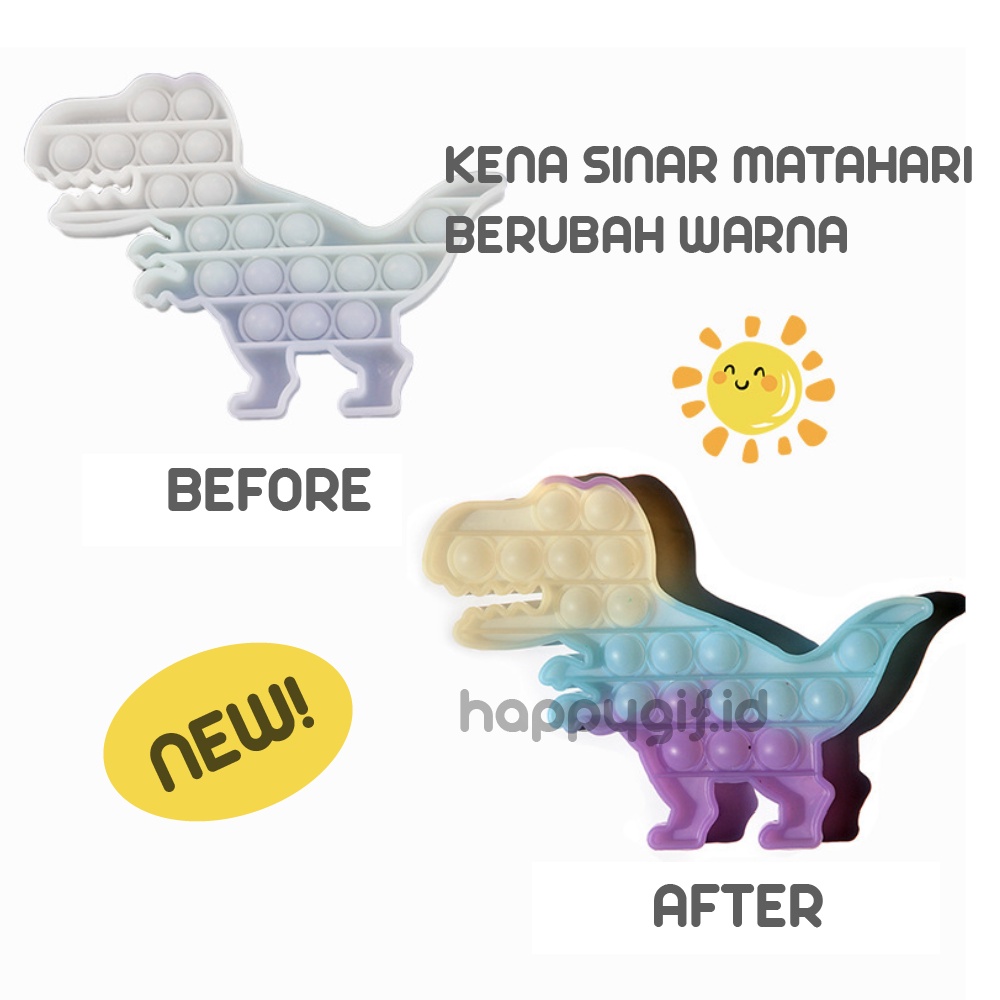 NEW UV EDITION! POP IT PUSH Fidget Toys Rainbow Unicorn Mainan Anak Stress Relieve GoBang Toy