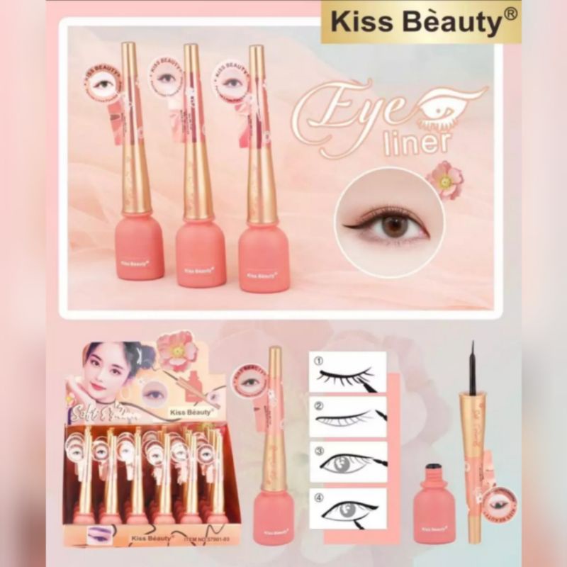 [ECER] EYELINER KISS BEAUTY PEACH NO.57492-03/EYELINER KISS BEAUTY SOFT MATA NO.57901-03