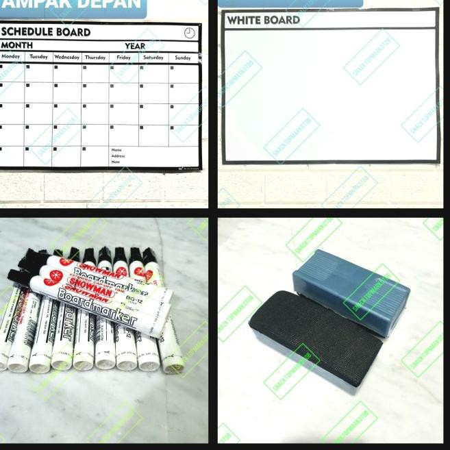 

☝ Paket PapanTulis / Whiteboard / Spidol / Penghapus Murah Ekonomis ♖
