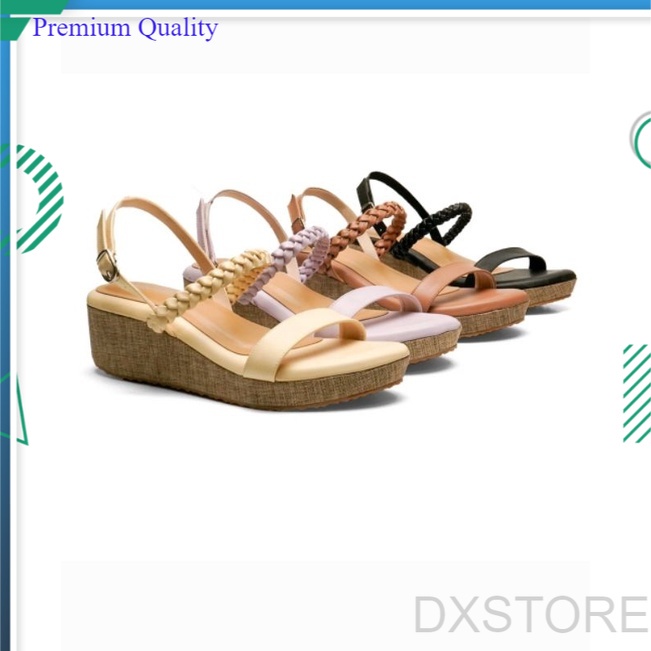 Sandal Wedges Spon Wanita ipomoea | wedges spon jepit simple ( Ipo wgs 01)
