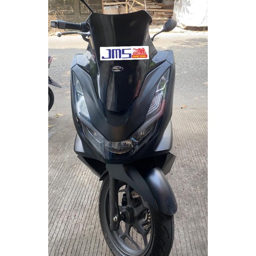 Winshield visor honda pcx 150 dan pcx 160 new tinggi/panjang bening hitam riben pnp