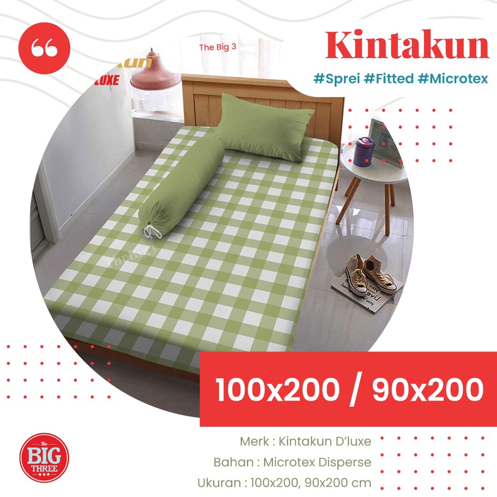 KINTAKUN Sprei 100x200 / 90x200 Motif Arfana Ambar Alya Zafia Dahayu Viuna Varen Gian Shakila Rafly Iswara Nadhar Nabila Janitra Kartika Tarani Utari Wira - SP 100 90 DLX TBT