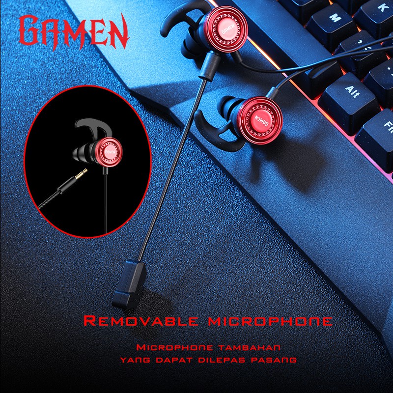 C   GAMEN GE200 Virtual Stereo Surround Sound In-ear Gaming Headset