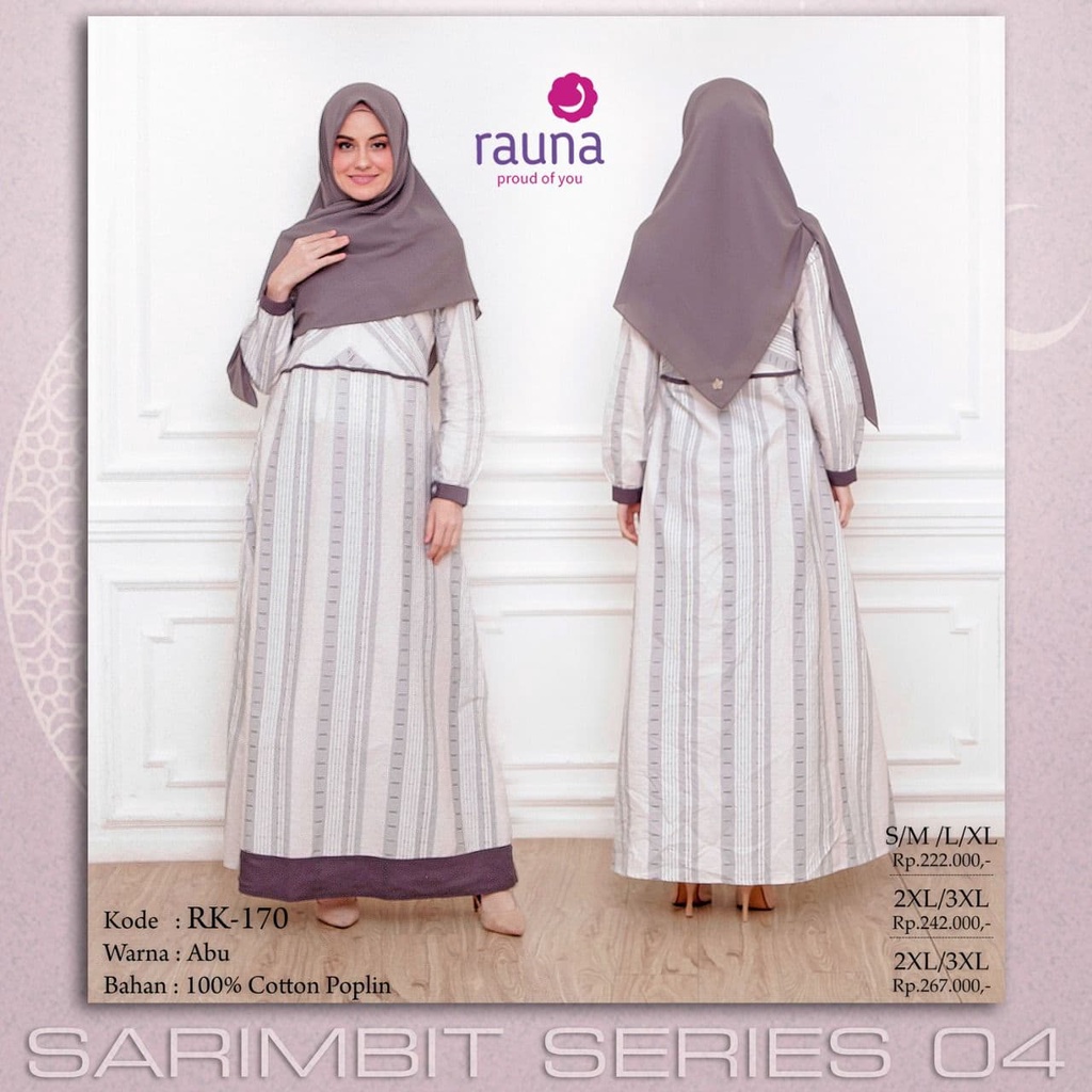 Busana Sarimbit Keluarga / RK - 170 Abu / Fashion Muslim