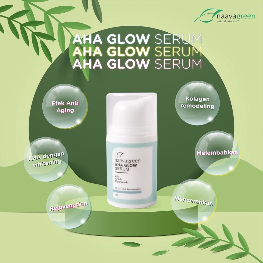 NAAVAGREEN AHA GLOW SERUM - NAVAGREEN - NAVA GREEN - NAVAAGREEN - NAVAA GREEN