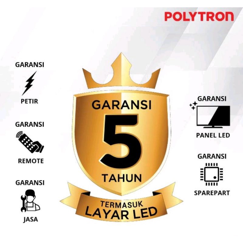 TV POLYTRON 43 INCH SMART ANDROID MOLA SOUNDBAR PLD-43BAG9953 / 5959 ( LUAR MEDAN )