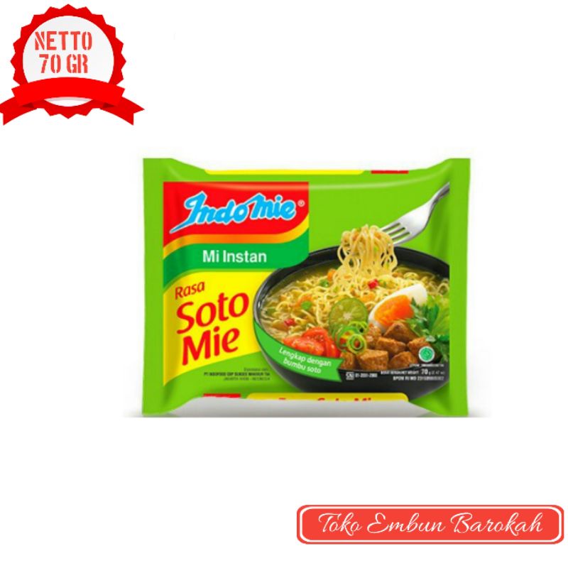 

Indomie Soto 70 gr