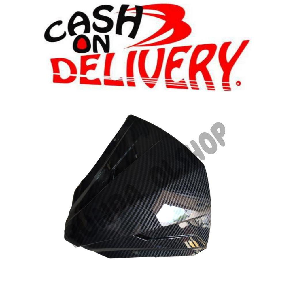 KARBON Visor Motor Beat FI ESP 2015-2016 Warna Hitam Bahan Berkualitas