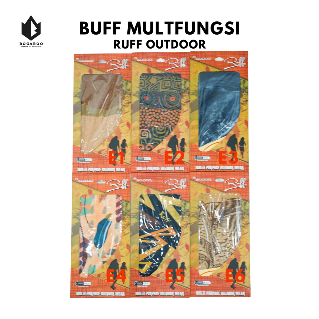 Bisa (COD) Ruff MultiFungsi Tanpa Sambungan - Buff - Masker Motor - Headwear - Scarf