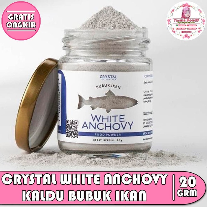 

NEW Crystal White Anchovy (kaldu bubuk ikan teri nasi) 20g