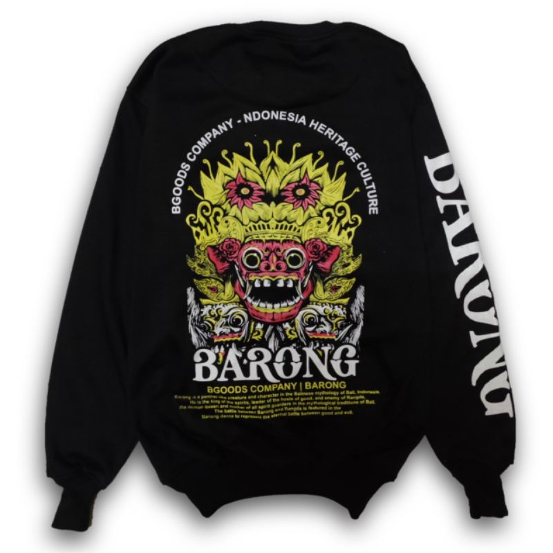 Jaket Crewneck terlaris   Motif Barong Keren Simpel Pria dan Wanita Premium/cod