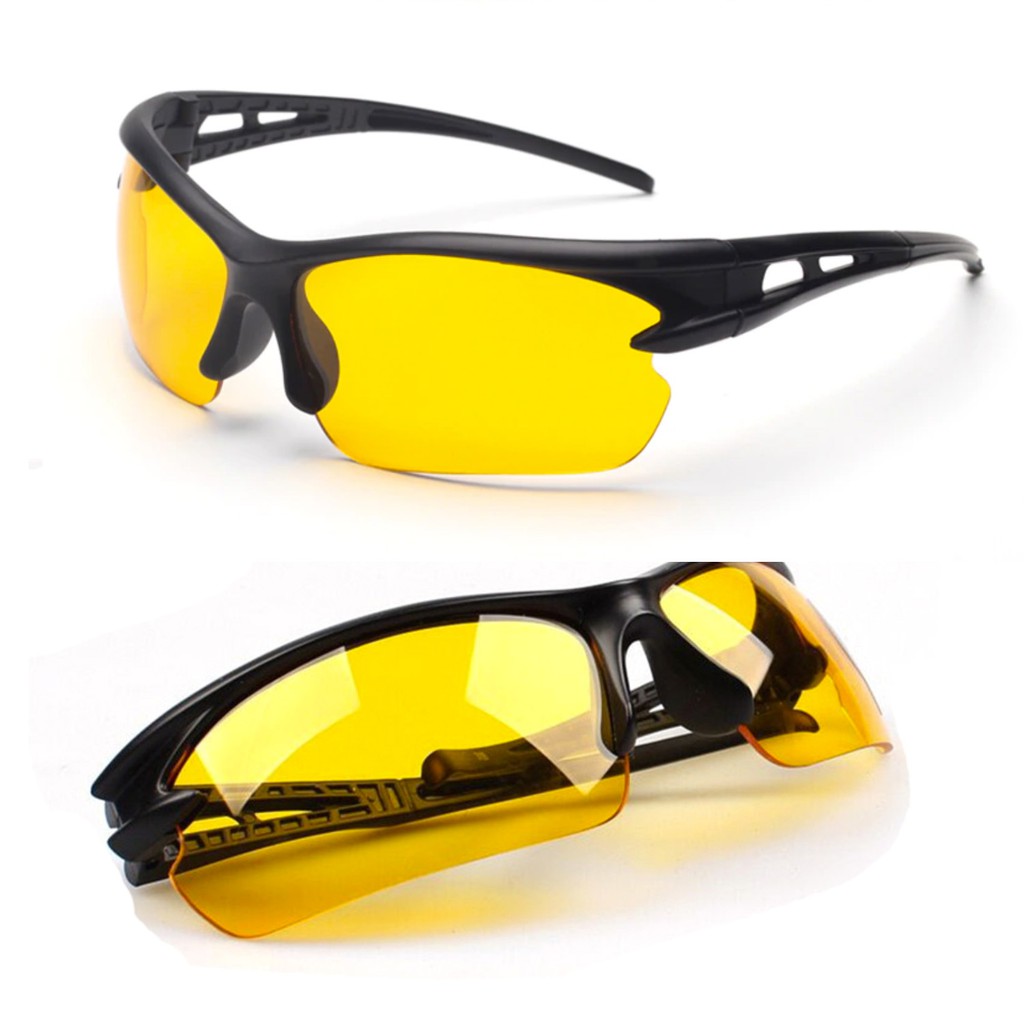  Kacamata murah  Anti Glare UV 400 malam Safety sepeda motor 