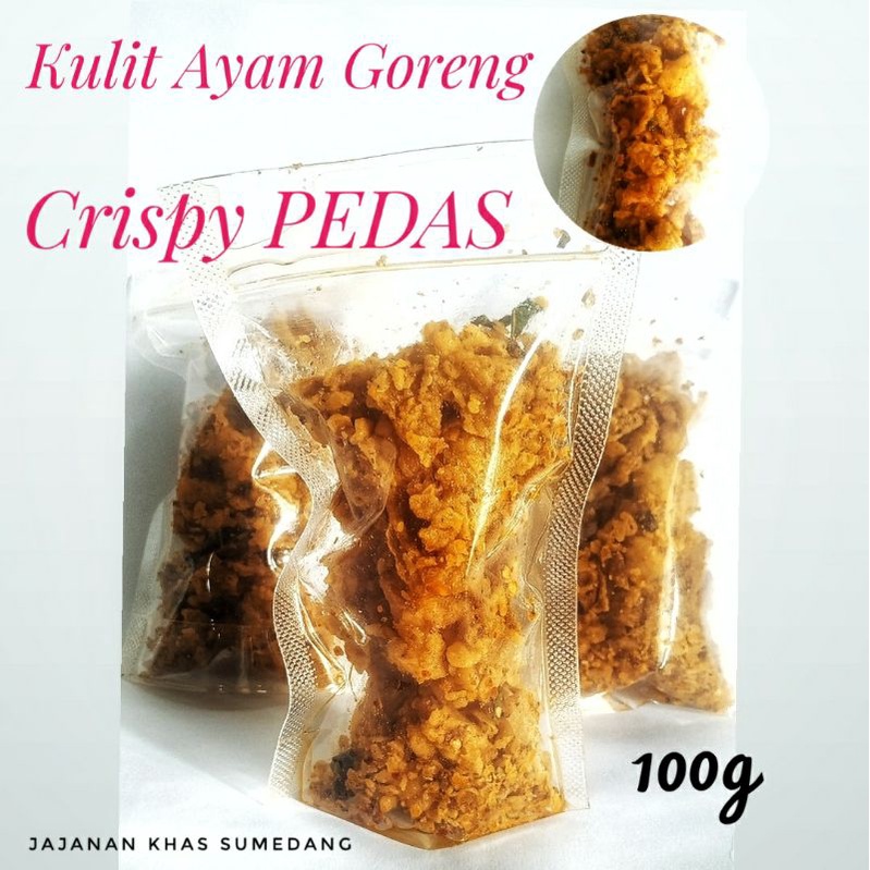 

CEMILAN PEDASS.!! Kulit Ayam Goreng Crispy Pedas 100g