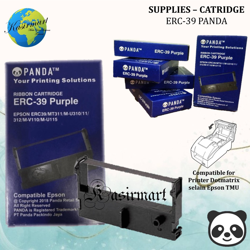 PANDA ERC-39 RIBBON CARTRIDGE PITA PRINTER KASIR DOTMATRIX