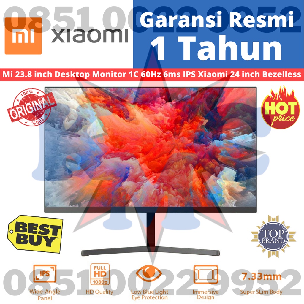 Mi 23.8 inch Monitor 1C 60Hz 6ms IPS Xiaomi 24 inch Bezelless