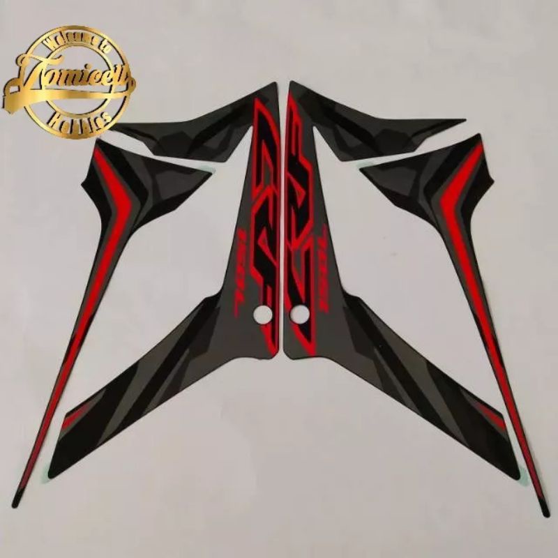 striping stiker honda crf 150 L hitam list body standar berkualitas