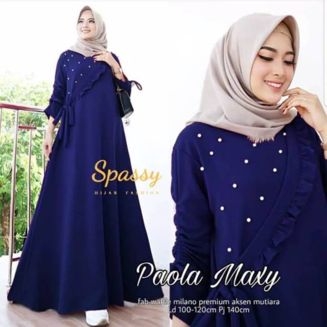 Paola maxy baju gamis fashion muslim