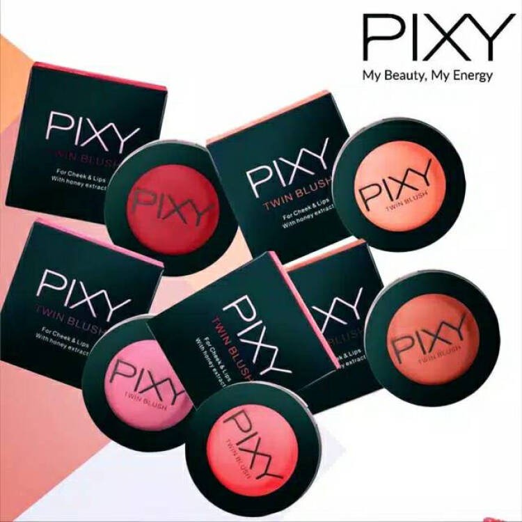 KINDSTORE❤ | Pixy Twin Blush 2 In 1 Blusher - Lip Color