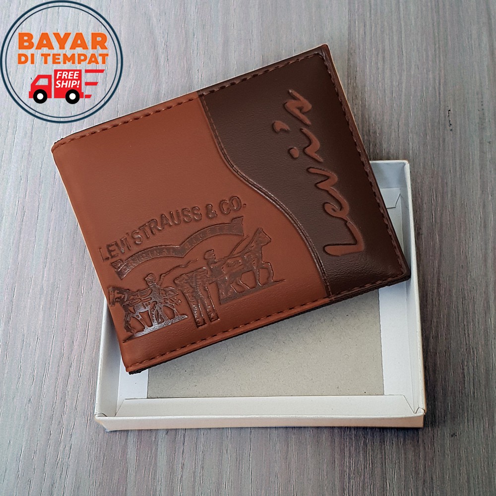 SHOPEE 7.7 BOMBASTIS SALE!! DOMPET PRIA DOMPET PENDEK DOMPET KULIT SINTETIS DOMPET DISTRO STYLE RETRO + BOX