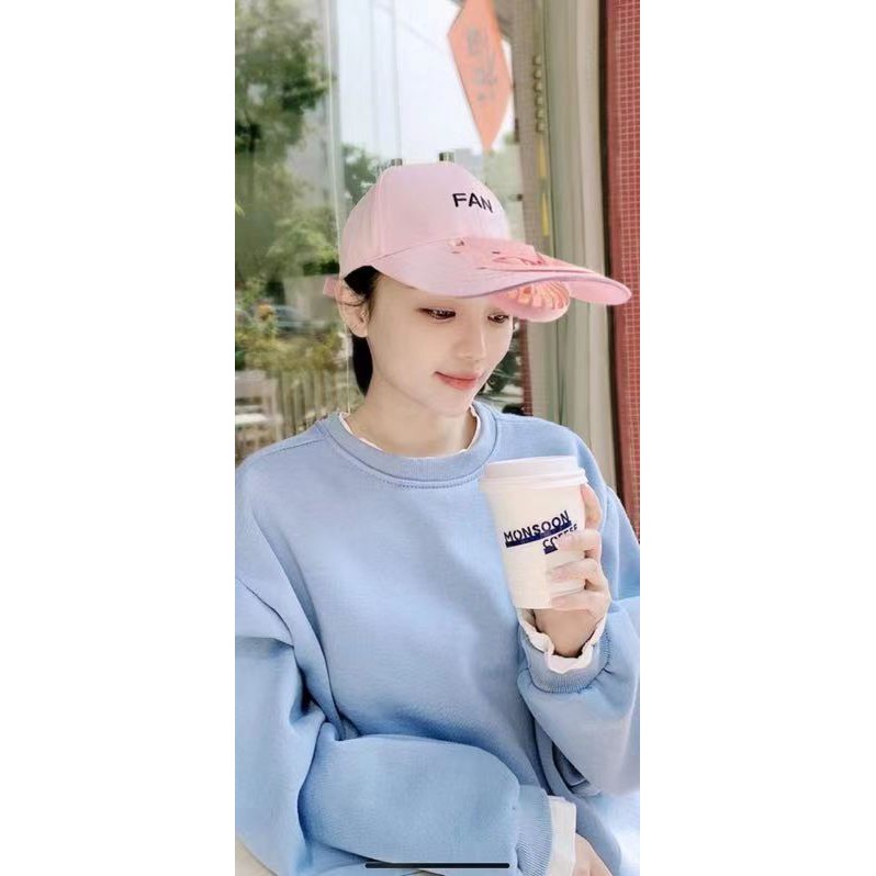 【T007】Skyhigh FASHION TRAVELING TOPI KIPAS ANGIN USB MINI, CAP WITH MINIFAN, USB CHARGE