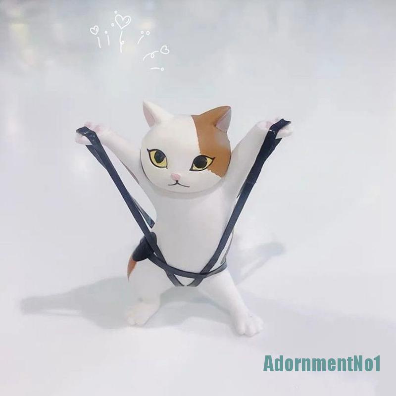 (AdornmentNo1) Stand holder Pulpen / stationery Desain Kucing Warna Acak Untuk Pelajar