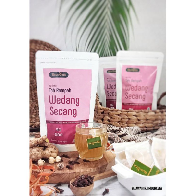 

Djawahir Teh Rempah Wedang Secang tanpa gula isi 12 tea bag