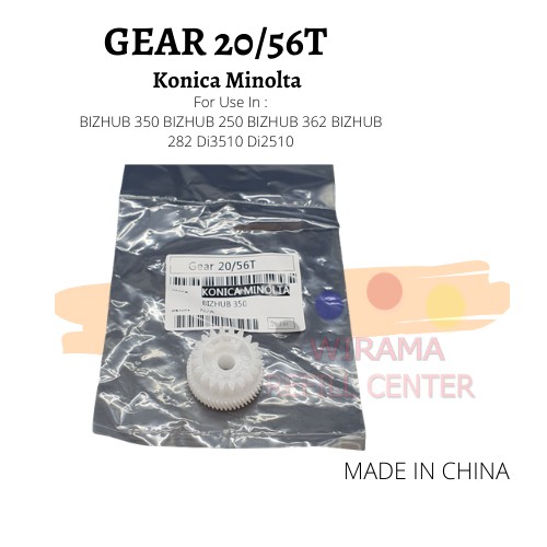 GEAR 20 56T KONICA MINOLTA Bizhub 250 350 282 2510 3510 ORIGINAL