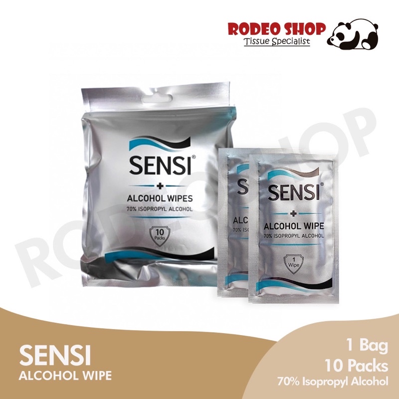 Jual Sensi Alcohol Wipes 70 Isopropyl Alcohol Tisu Basah Alkohol Isi