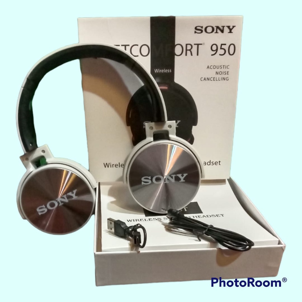 HEADPHONE/HEADSET WIRELESS S0NY QUITCOMFORT 950 KUALITAS BAGUS