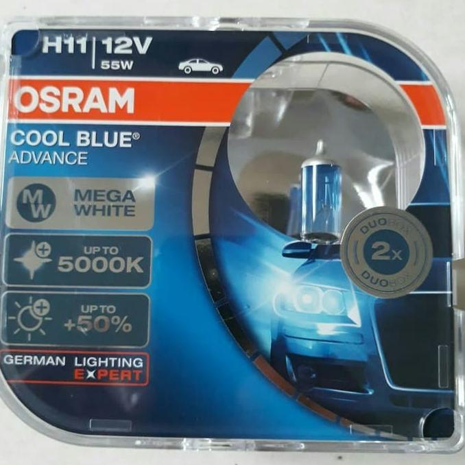 Bohlam Headlamp Lampu Dekat Putih Rush Terios OSRAM H11 Cool Blue