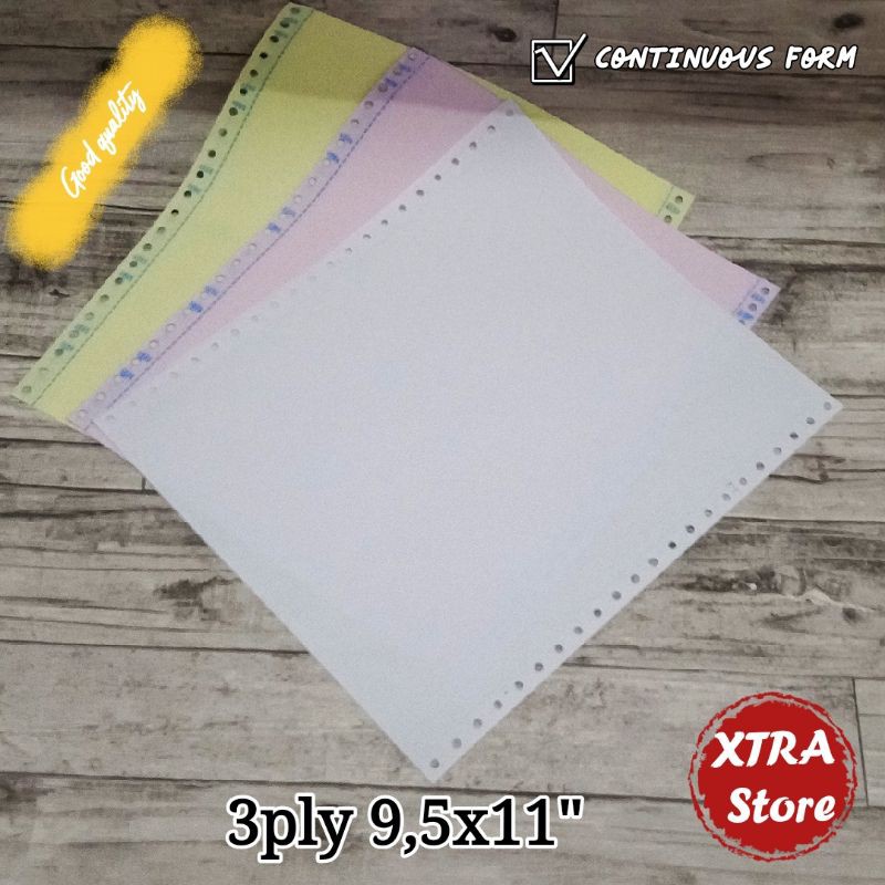 

HJK Kertas Continuous Form 3ply 9.5x11" TANPA PEMBAGIAN